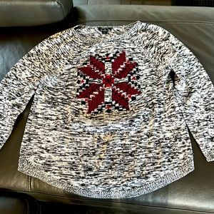 Style and Co XL snow flake sweater